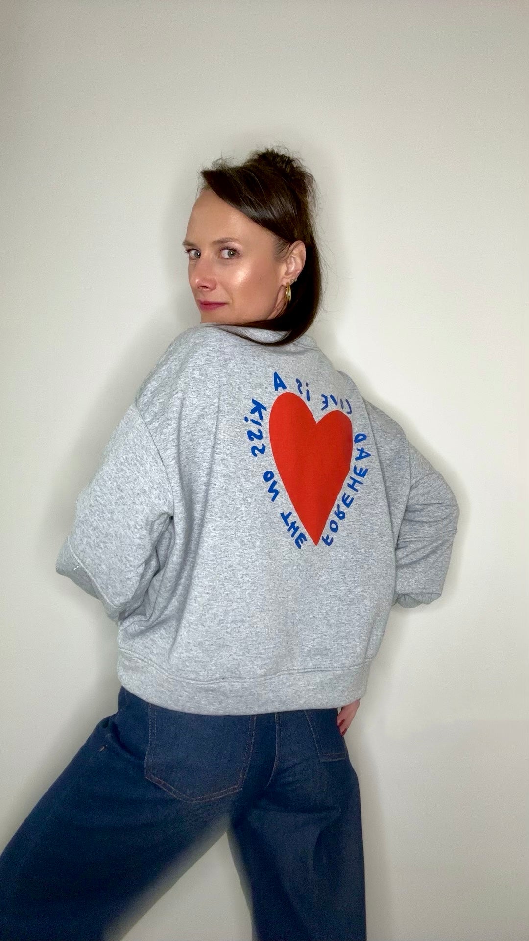 Sweat KISS Gris