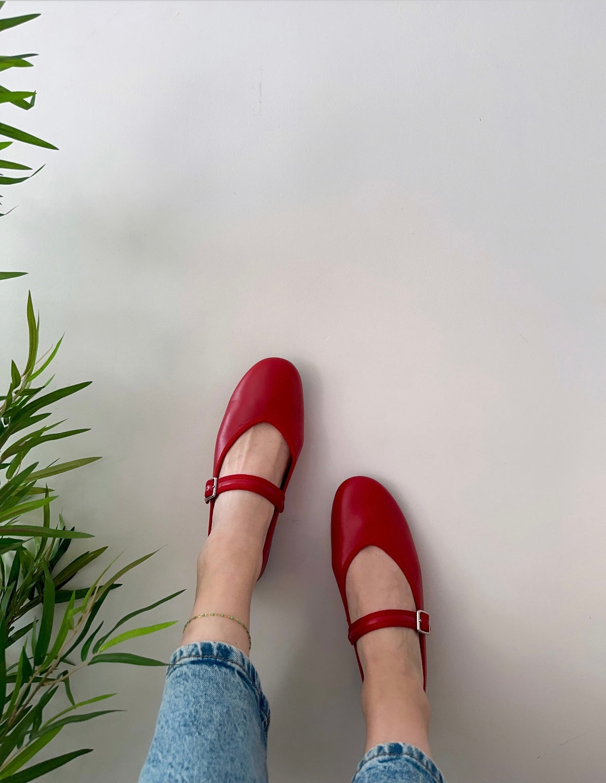 Ballerines GEORGIA Rouge