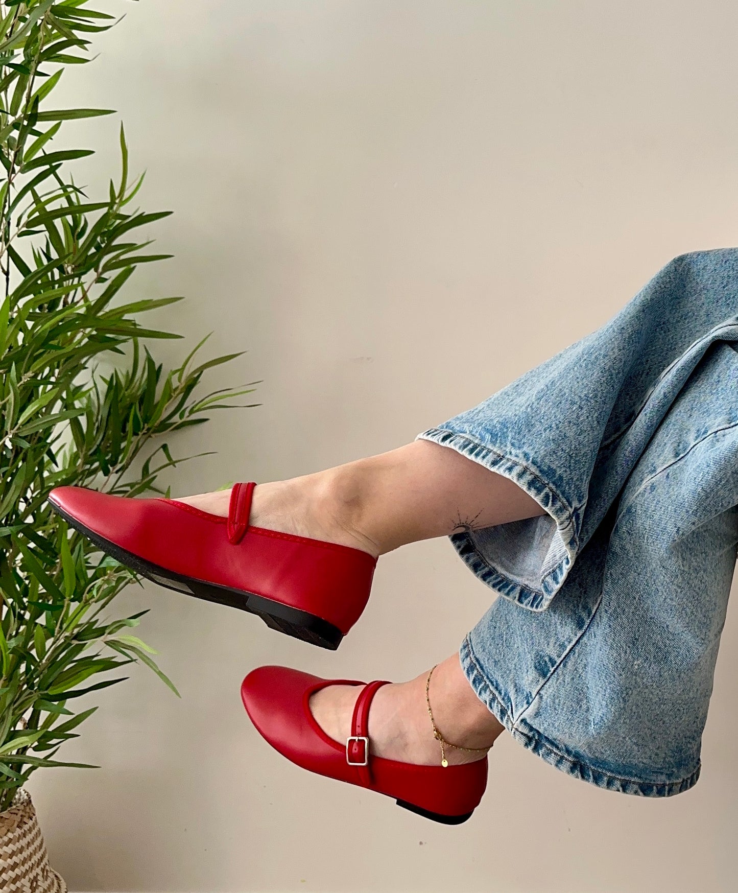 Ballerines GEORGIA Rouge