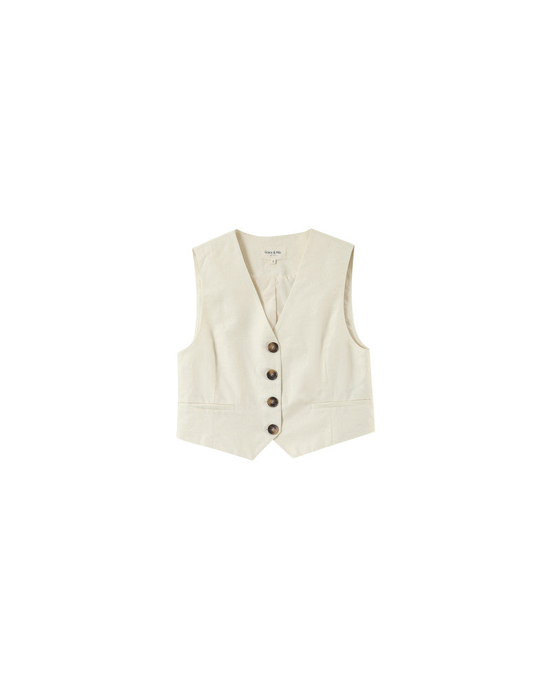 Gilet PENN Ecru