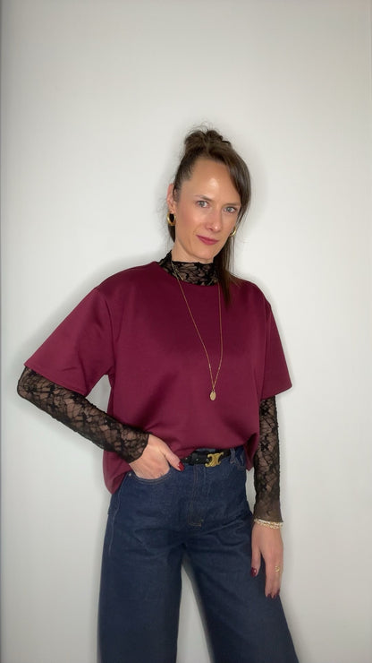 T shirt MOOV Bordeaux