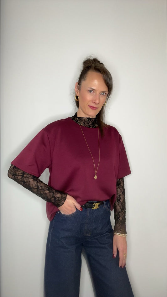 T shirt MOOV Bordeaux