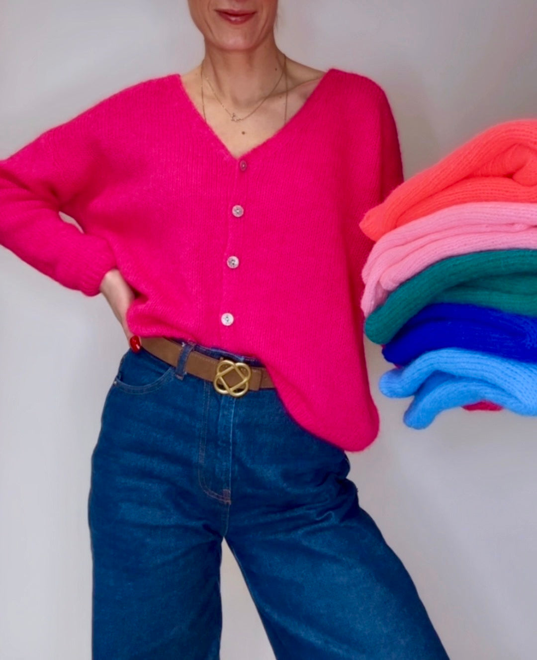 Cardigan LOVA Fushia