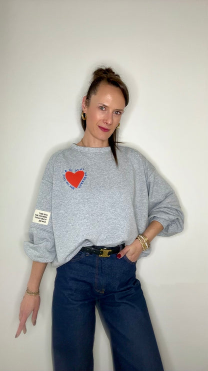 Sweat KISS Gris