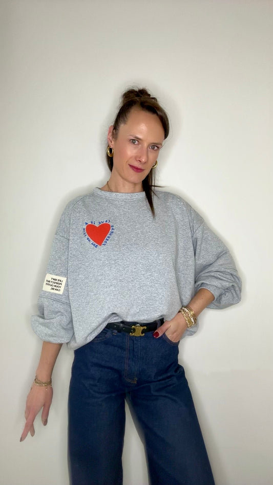 Sweat KISS Gris