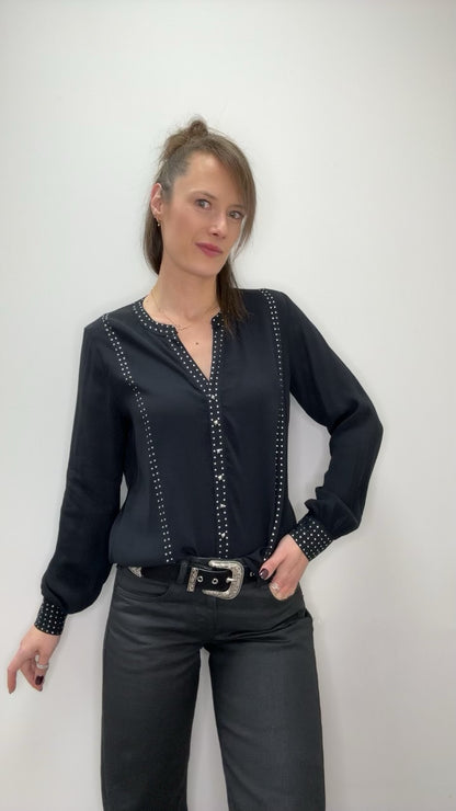 Blouse CASSIA noire