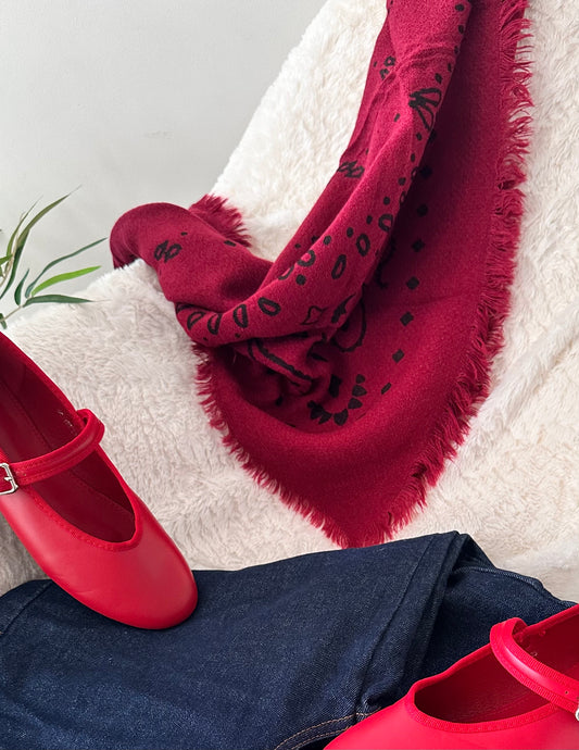 Foulard HABI Bordeaux