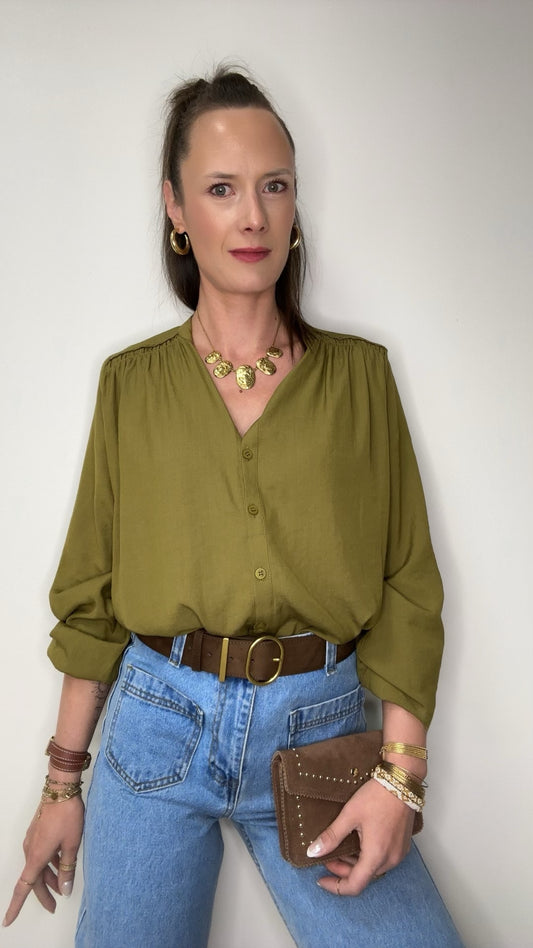 Chemisier SAVANNAH Olive