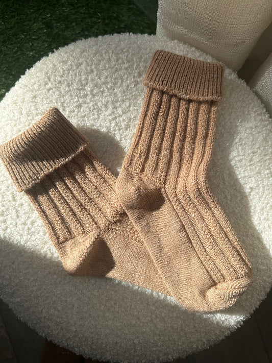 Chaussettes FAWINTI Camel