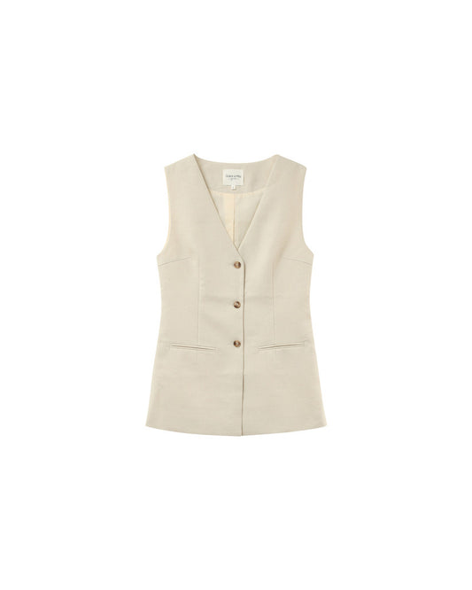 Gilet PAZ Beige