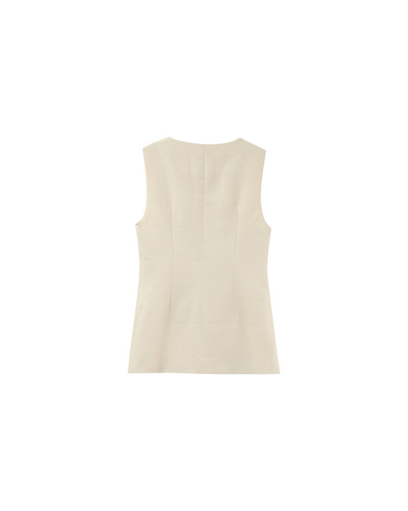 Gilet PAZ Beige
