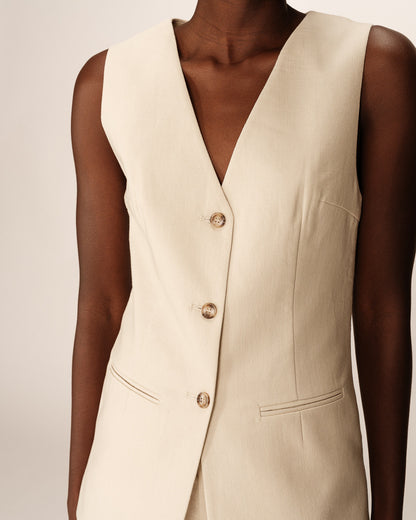 Gilet PAZ Beige