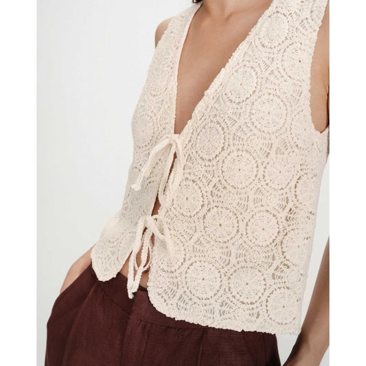 Gilet VONY Ecru